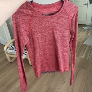 lululemon athletica Red Long Sleeve Shirt